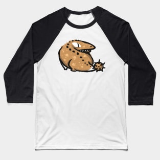 Club-Tailed Lizard Doodle Monster Baseball T-Shirt